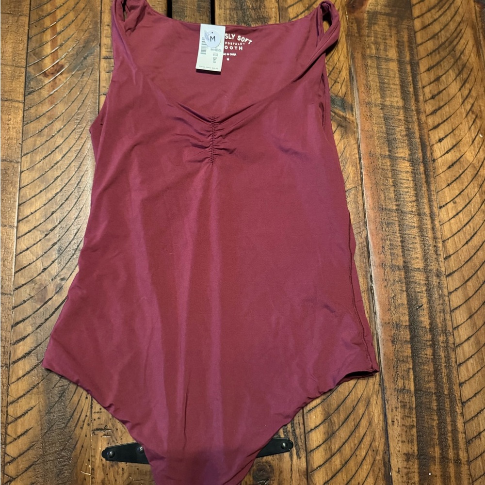 Burgundy Bodysuit Hollister size M